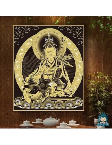 Toile Bouddhiste maître Padmasambhava les ligaments