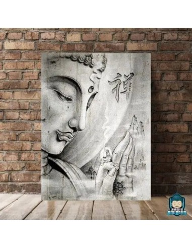 Toile Bouddha Noir et Blanc Rectangulaire Comparez et commandez 