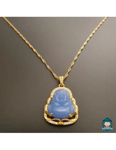 Pendentif Bouddha Rieur Bleu Vous souhaitez 