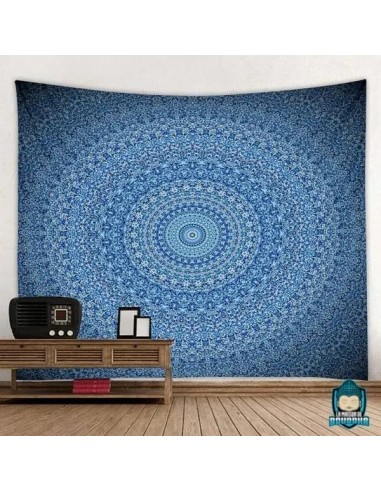 Tenture Murale Mandala Bleu plus qu'un jeu 