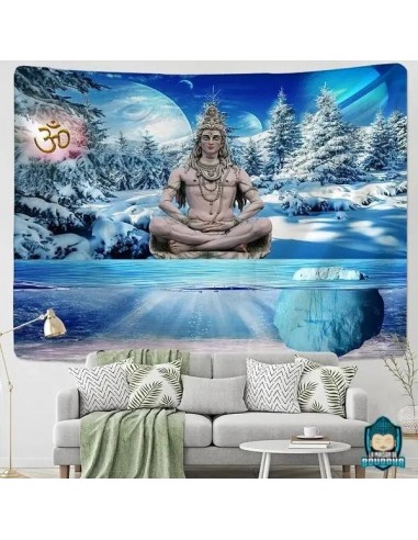 Tenture Shiva Couleur Bleu Arctique offre 