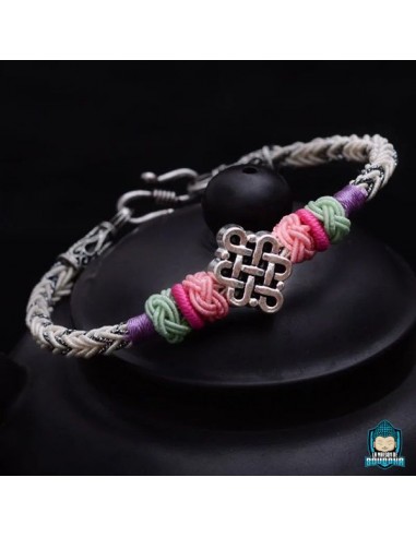 Bracelet tibetain tresse nœud éternel prix pour 