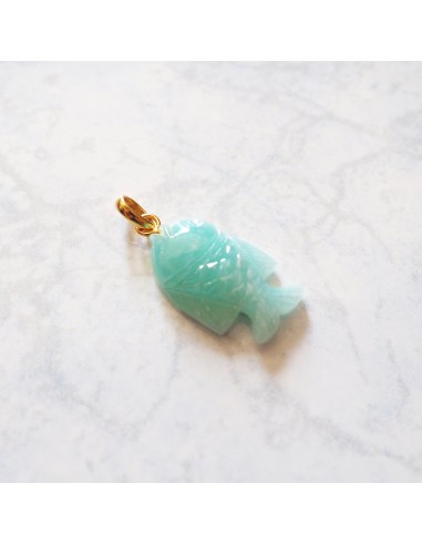 Charms Lucky Fish - Amazonite Venez découvrir notre 