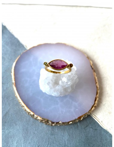 Bague Meera T 52 en Tourmaline GM le des métaux précieux