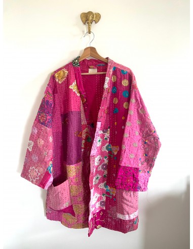 Kimono patchwork Brodé Unique Rose 2 vous aussi creer 