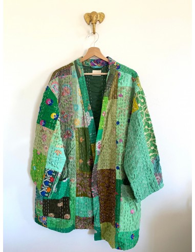 Kimono patchwork Brodé Unique Vert 13 Vous souhaitez 