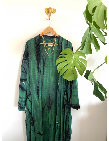 Kimono long vintage Tie & Dye en Soie N°43 2024