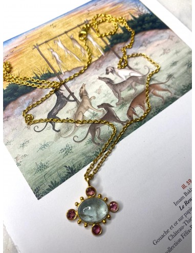 Collier en aigue-marine et tourmaline III Venez découvrir notre 