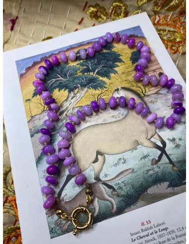 Collier en opale violet sans pendentif votre restaurant rapide dans 