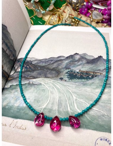 Collier en turquoise et quartz store