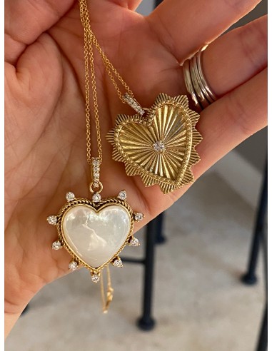 Collier Amour coeur avec une chaîne de votre