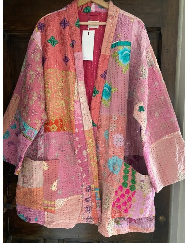 Kimono patchwork Brodé Unique Rose Clairel 103 outlet