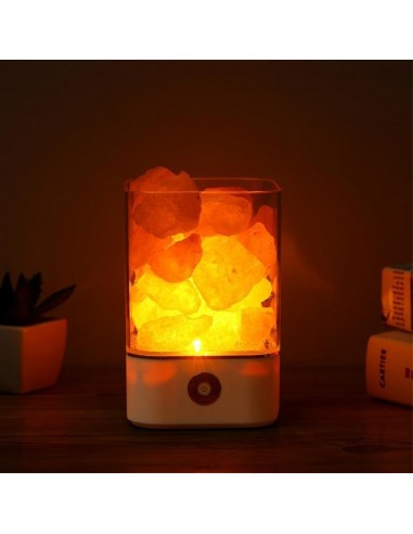 Lampe LED en sel de l’Himalaya soldes