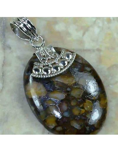 Pendentif rare en Jaspe Océan de Madagascar pas cher chine