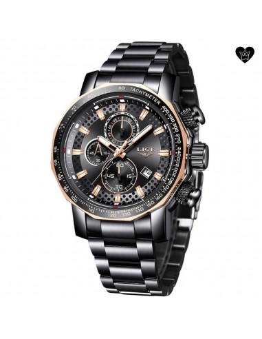 Montre Tachymètre Chronographe Luxe en Acier - Homme JUSQU'A -70%! 