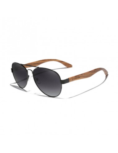 Gafas de sol piloto de madera de zebrano - Unisex prix pour 